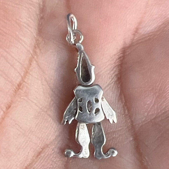 Silver Clown Pendant Necklace - Picture 4 of 7